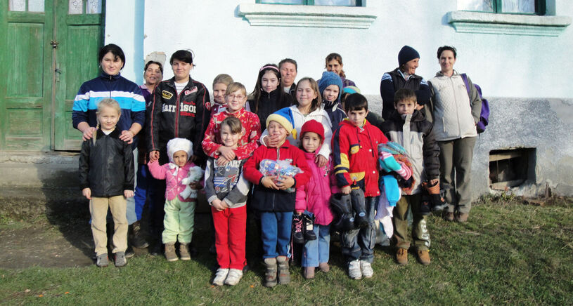 Kindergruppe aus Măgheruș